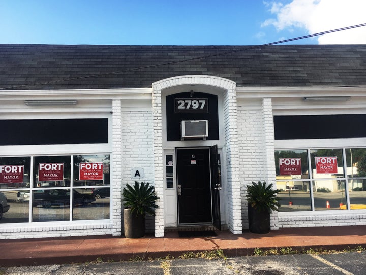 Fort's mayoral campaign headquarters on Campbellton Road in southwest Atlanta.