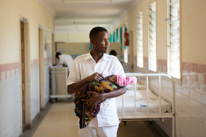 A nurse midwife in Tanzania.