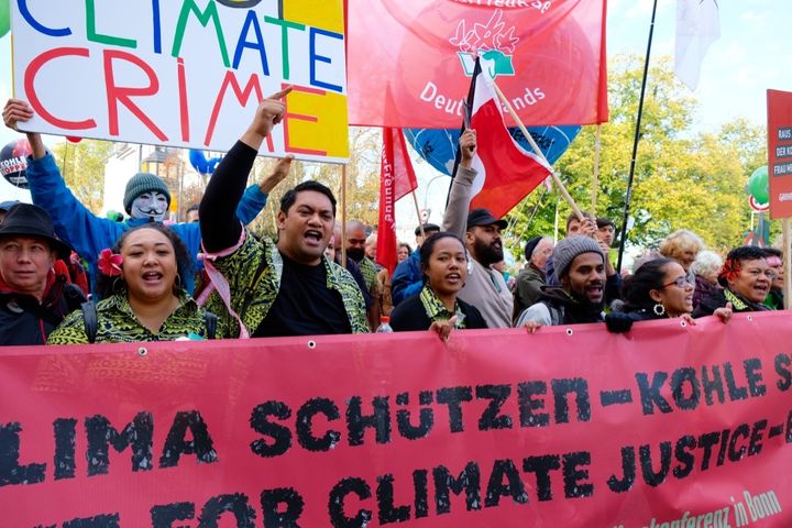 Over the weekend Germany held its largest climate march ever with tens of thousands marching the streets demanding an end to coal. Leading the front were the Pacific Climate Warriors calling on world leaders to keep fossil fuels in the ground. 