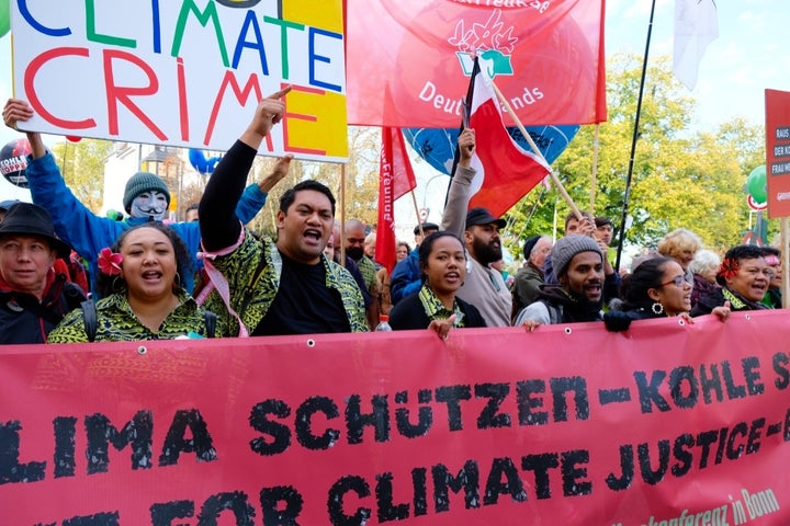 <p>Over the weekend Germany held its largest climate march ever with tens of thousands marching the streets demanding an end to coal. Leading the front were the Pacific Climate Warriors calling on world leaders to keep fossil fuels in the ground. </p>