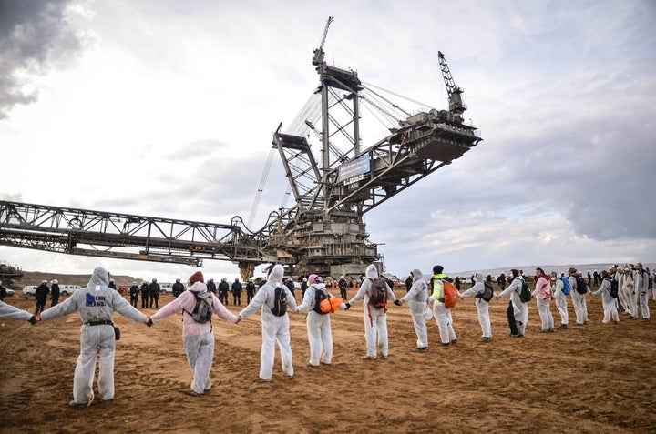 Yesterday thousands of climate activists shut down 3 excavators at a massive coal mine that's just 50 km from where the UN Climate Talks are being held. Germany’s lignite mines are among the biggest coal mines in the world.