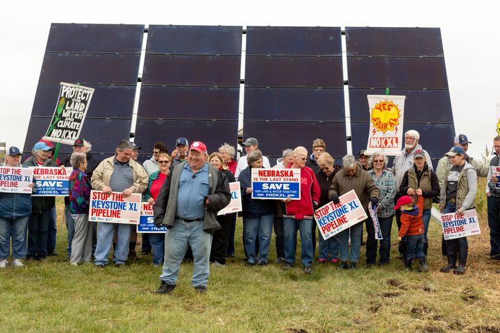 On September 16th, Bold Nebraska and Pipeline Fighters installed solar panels in the path of the proposed Keystone XL pipeline, on Diana and "Stix" Steskal's Prairierose Farm near Atkinson, NE.