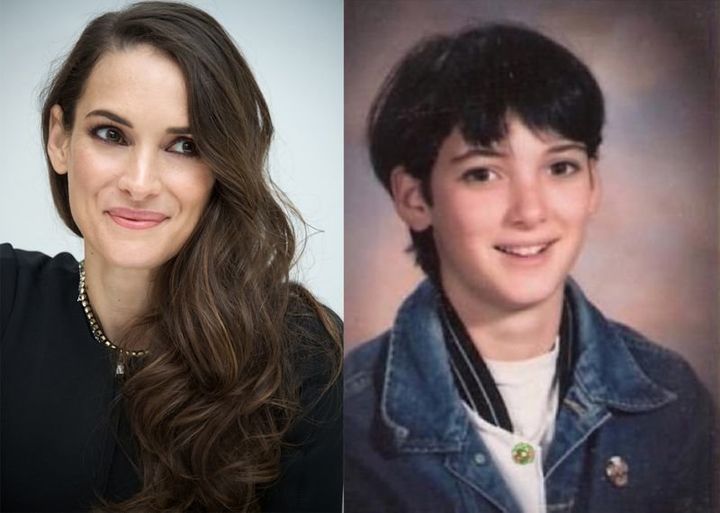 Actress Winona Ryder was targeted by bullies at school because of her short hair and mens clothing.