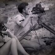 Jane Goodall with her husband, Hugo van Lawick
