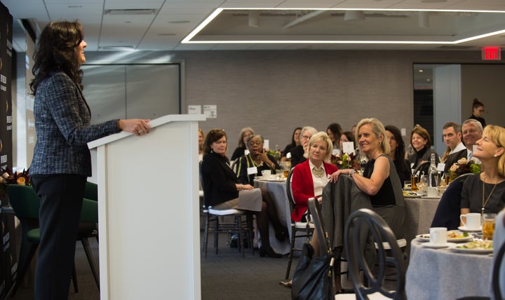 <p>Seema Hingorani, founder of Girls Who Invest, at Game Changers event in Boston. </p>