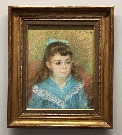 Pierre-Auguste Renoir's "Portrait of a young girl" (Abu-Fadil)