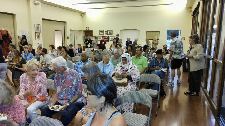 <p><em>A full house at St. Clement’s, despite the traffic challenges created by the stopover of POTUS in Hawai`i.</em></p>