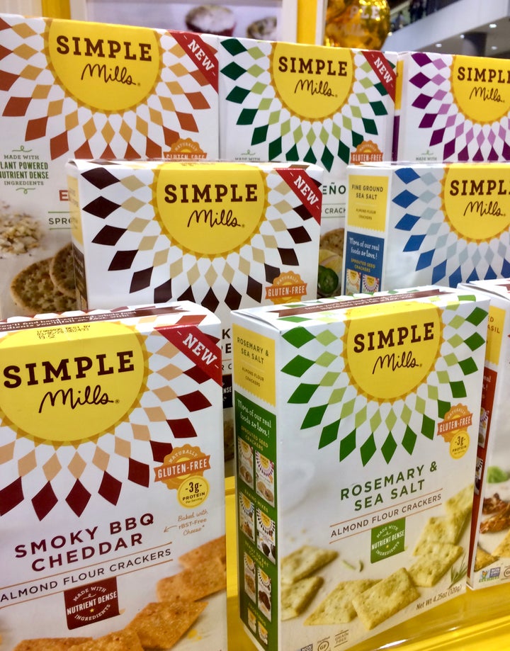 <p>Almond flour crackers from Simple Mills</p>