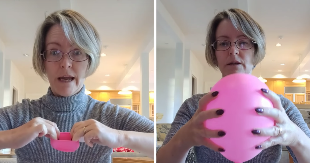 Labor Balloon Example Woman Uses Balloon And Ping Pong Ball To Explain How Childbirth Works ...