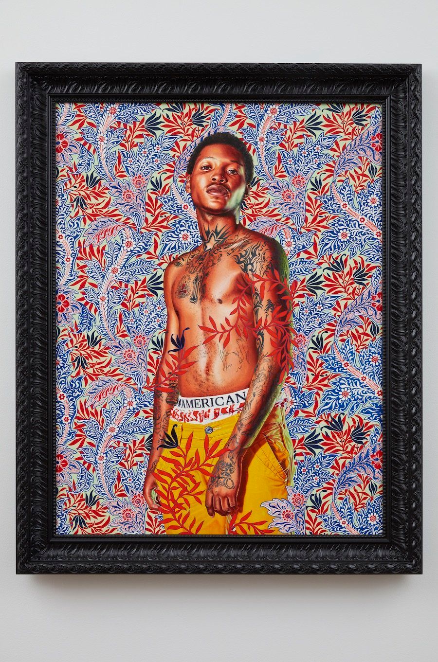 Kehinde Wiley, "Mrs. Charles E. Inches," 2013, oil on linen