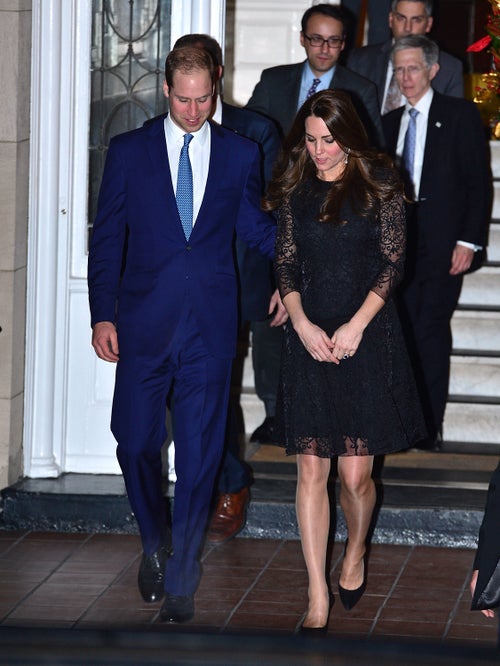 The Duchess Of Cambridge's Black Lace Dress Is Clearly Part Of A Pattern |  HuffPost Life