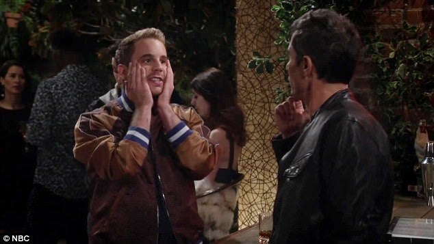 <p>Will (Eric McCormack) and his millennial date (Ben Platt)</p>