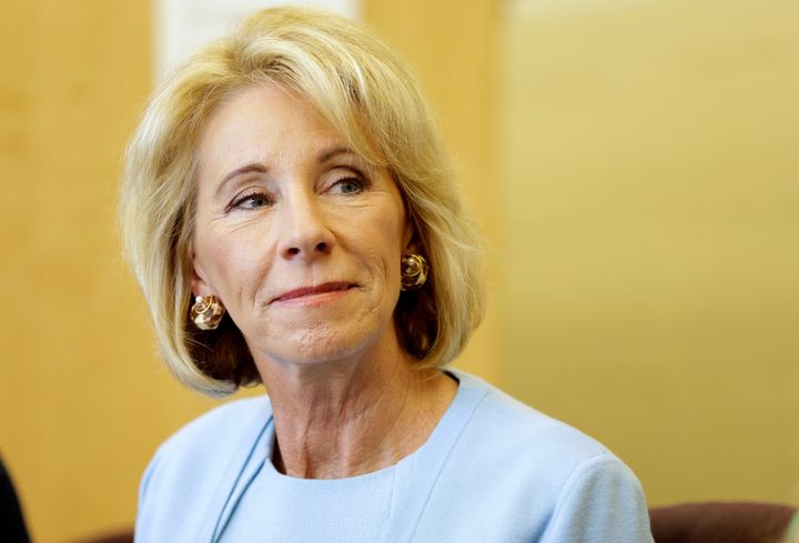 Secretary of Education Betsy DeVos has pushed for a federal school voucher program and tax funding of religious schools.