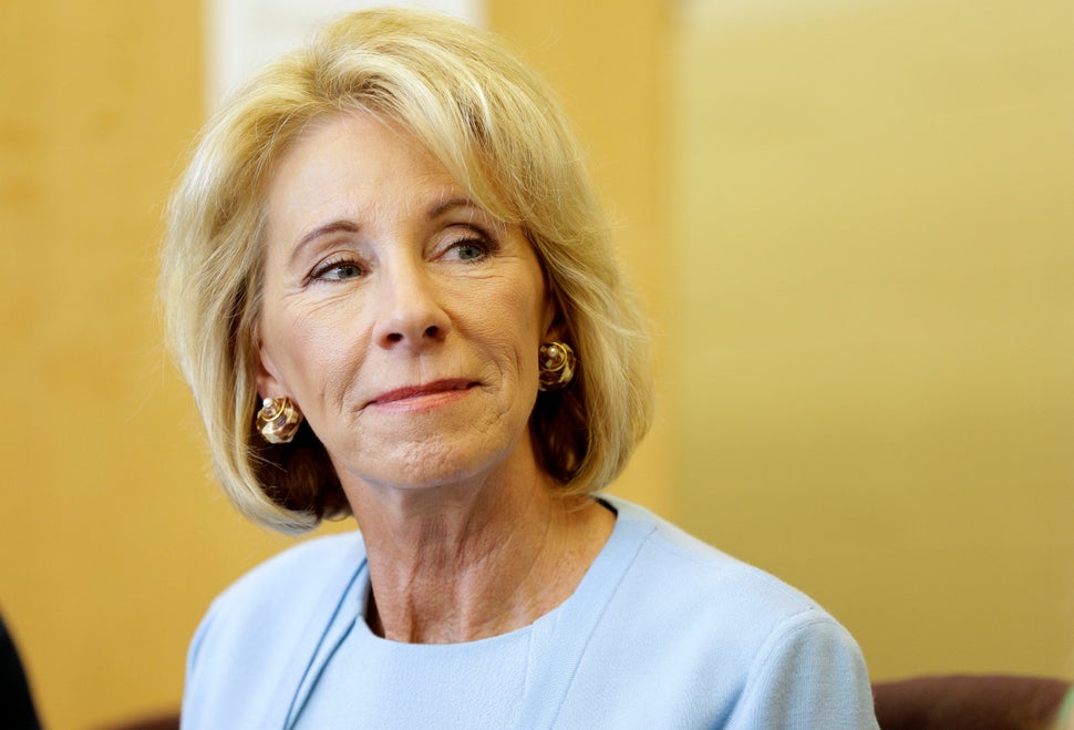 Secretary of Education Betsy DeVos has pushed for a federal school voucher program and tax funding of religious schools.