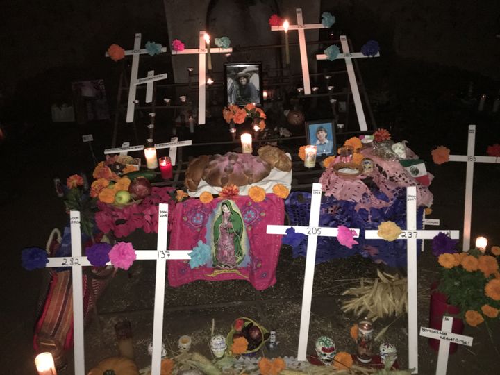 <p>Migrant Shrine at Tucson’s El Tiradito</p>