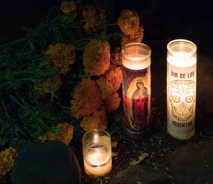 Dia de los Muertos Candles at Tucson’s El Tiradito shrine