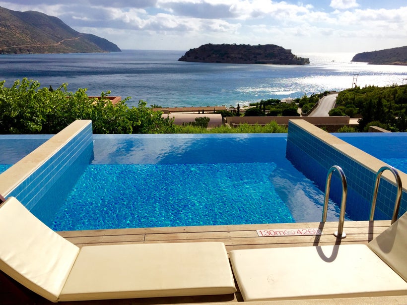 <strong>Dreamy Views Of Spinalonga From The Deck Of My Suite At Blue Palace, Crete</strong>