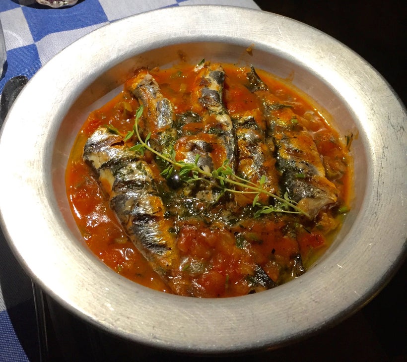 <strong>Luscious Sardines At Blue Door Taverna/Blue Palace</strong>