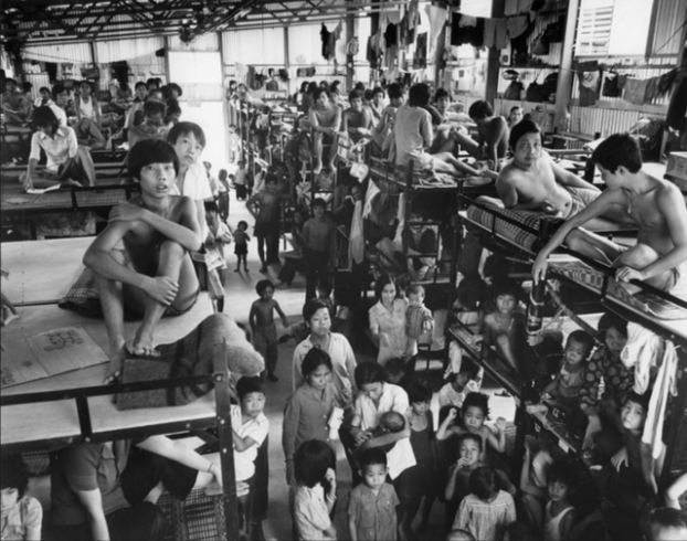 A Vietnamese Refugee camp