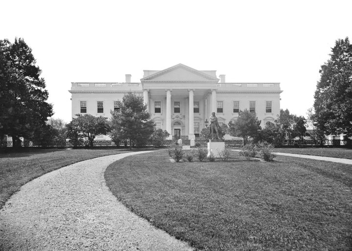 The White House, circa 1860, the year Abraham Lincoln was elected President