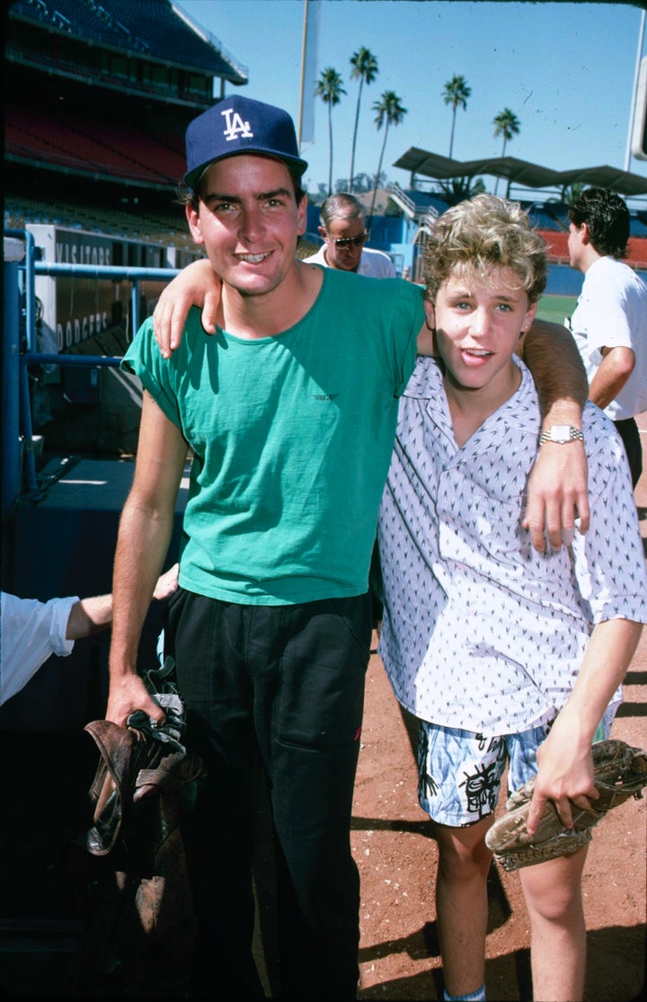 Charlie Sheen and Corey Haim