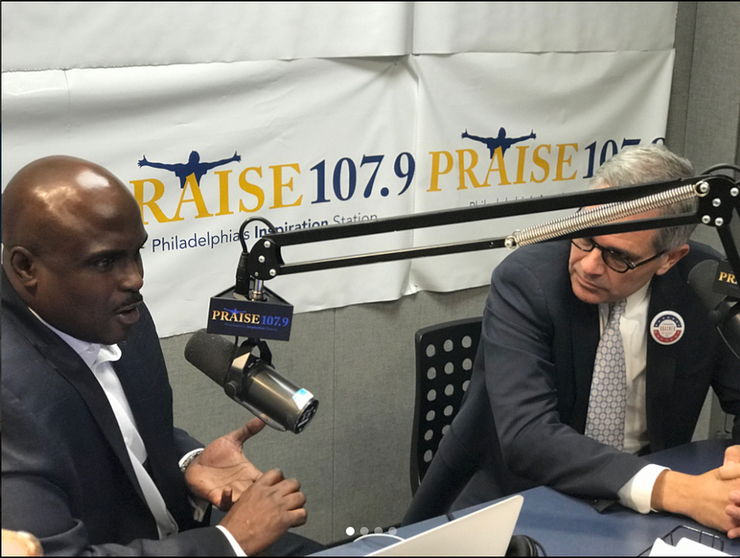 BMe Genius Solomon Jones interviewing newly elected Philadelphia District Attorney Larry Krasner