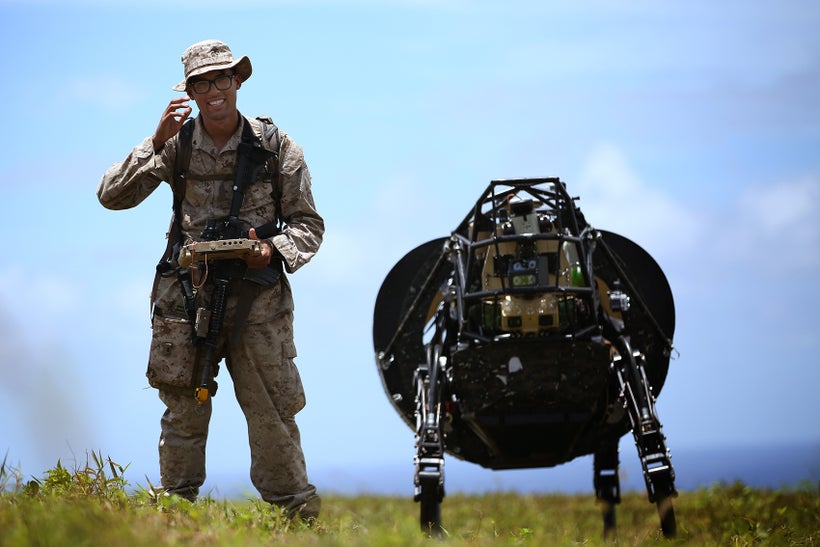 The Marines experiment with robotics in the field. More than 80 percent of the adult-aged American workforce may be permanent