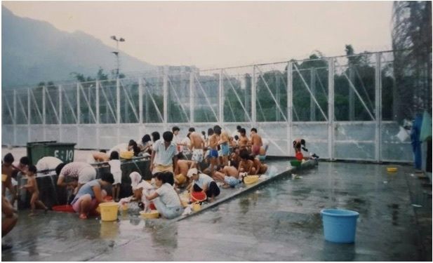 <p>The refugee camp in Hong Kong</p>