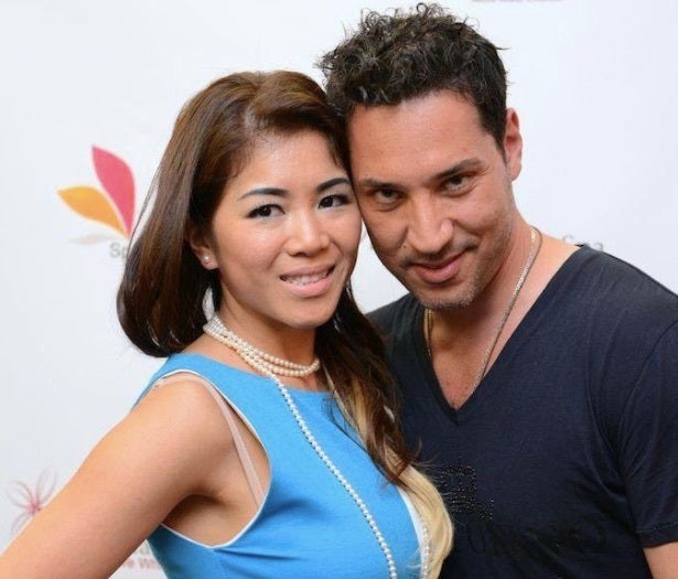 <p>Kathy and her fiancée Fadi Gharbieh at the expanded grand opening of Spa Logic, 2013</p>