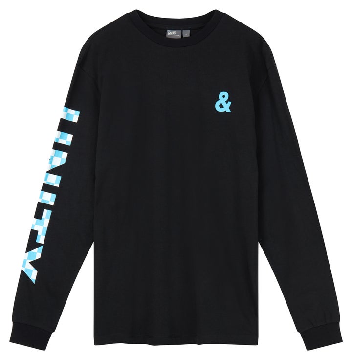 ASOS x GLAAD <a href="http://us.asos.com/asos/asos-x-glaad-relaxed-long-sleeve-t-shirt-with-sleeve-print/prd/8767471?clr=black&cid=27384&pgesize=12&pge=0&totalstyles=12&gridsize=3&gridrow=4&gridcolumn=3" target="_blank">relaxed long-sleeve t-shirt with sleeve print</a>, $32