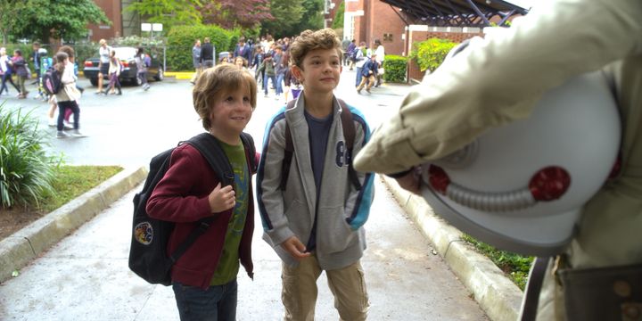 Jacob Tremblay as Auggie, left, and Noah Jupe as Jack Will in "Wonder."