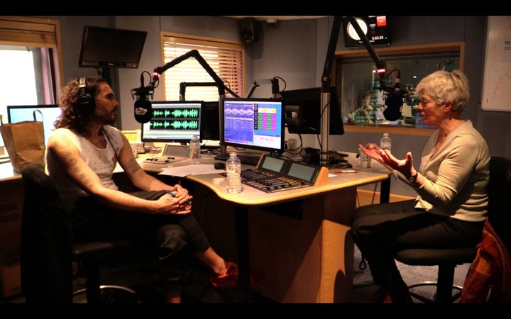 <p>Russell Brand discusses 'Feminism -- Can It Change the World?' with Prof. Anne Phillips, of the London School of Economics on May 4, 2017.</p>