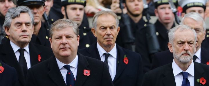 Gordon Brown, Angus Robertson, Tony Blair and Jeremy Corbyn