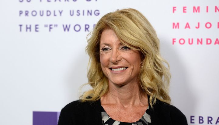 Wendy Davis arrives at the Feminist Majority Foundation 30th Anniversary party in Los Angeles in May. 
