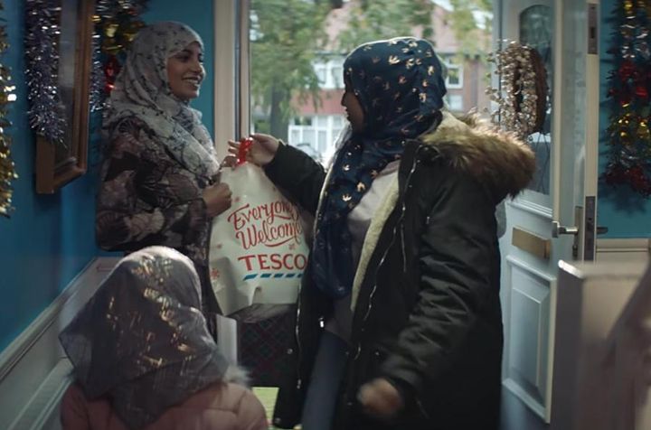 Tesco's festive ad sparked a backlash after viewers noticed it included scenes of a a Muslim family celebrating Christmas 