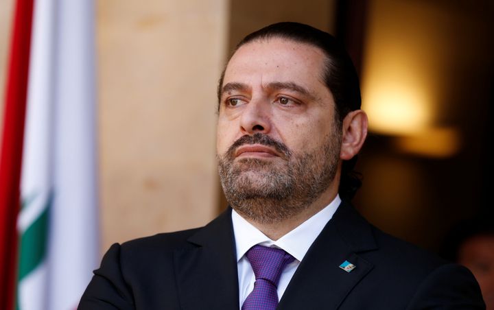 Lebanon's Prime Minister Saad al-Hariri is seen at the governmental palace in Beirut, Lebanon October 24, 2017.