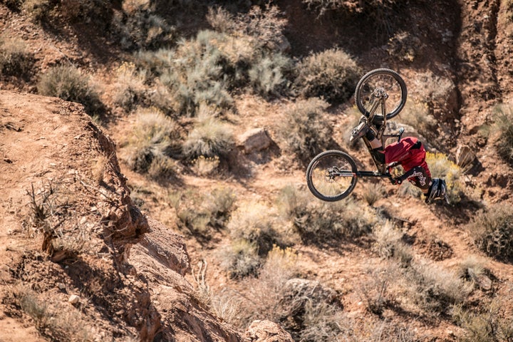 <p>…hucking another backflip off of a cliff.</p>