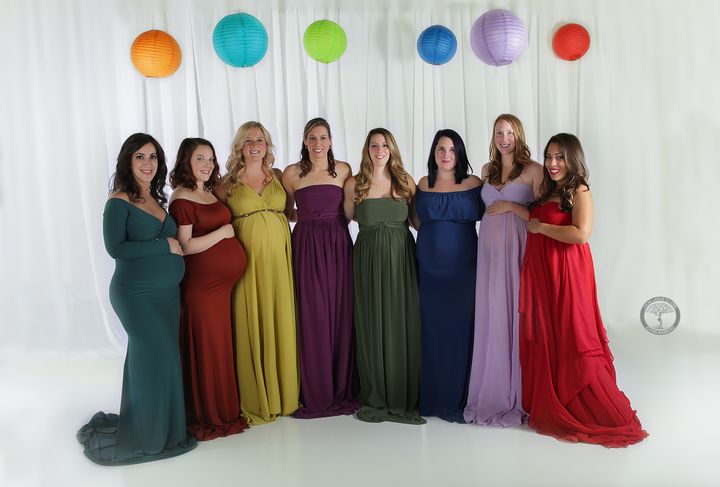 JoAnn Marrero photographed eight mothers to celebrate their rainbow babies. 