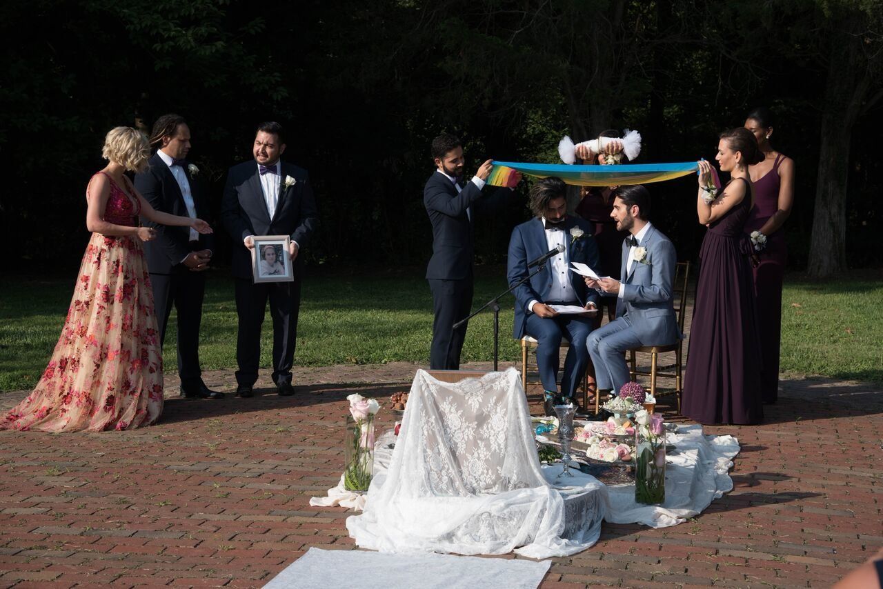 Haghjoo and Nia's wedding ceremony.