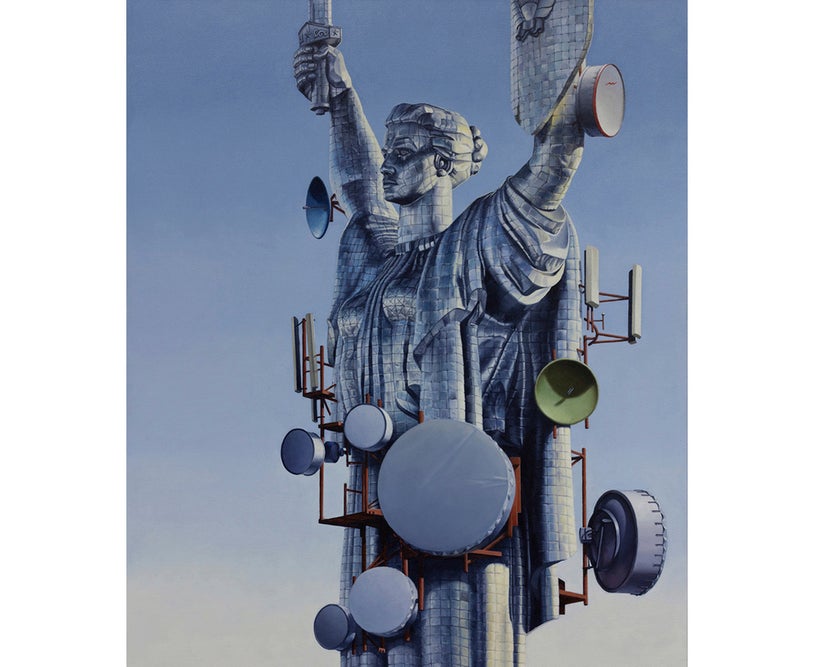 Matthew Quick,<em> History Is Written By the Victors</em>, 2013, Oil on Italian Linen