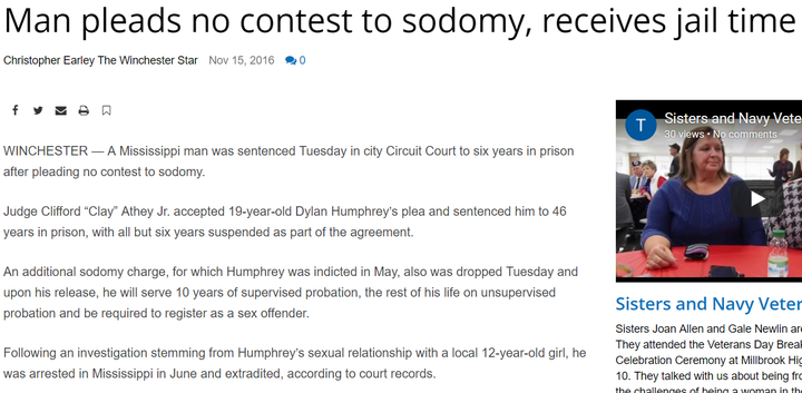 <p>http://www.winchesterstar.com/news/winchester/man-pleads-no-contest-to-sodomy-receives-jail-time/article_d03ea11c-da04-5599-b19a-00acffde3397.html</p>