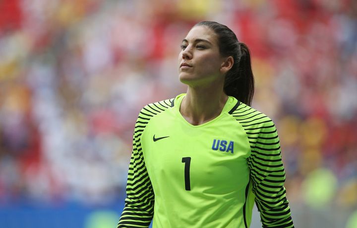 Hope Solo at the Rio 2016 Olympic Games.