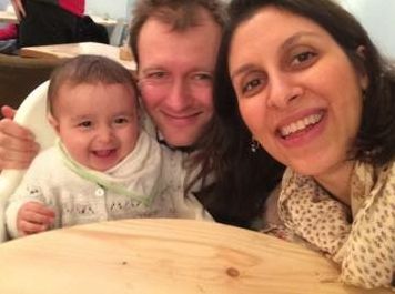 The family pictured together before Nazanin Zaghari-Ratcliffe's arrest