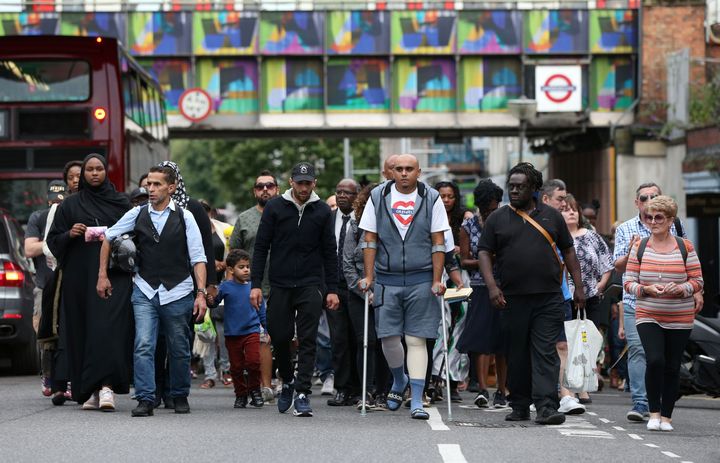 A silent march to pay respect to the victims of Grenfell Tower fire