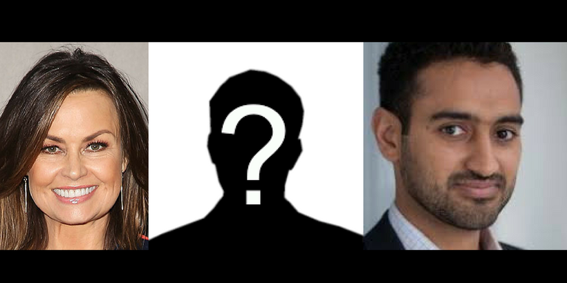 Lisa Wilkinson (left) and Waleed Aly (right) but if we don’t have visual representations of disability in mainstream media th