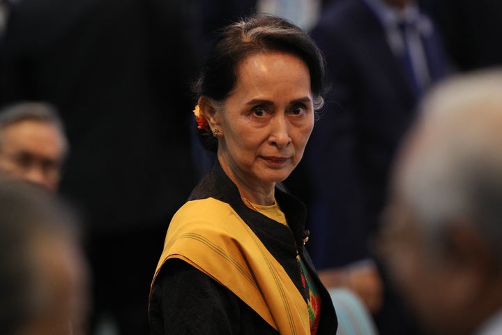 Myanmar leader Aung San Suu Kyi has been heavily criticised over her failure to respond to the 'ethnic cleansing' of the Rohingya Muslim.