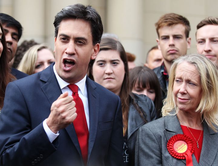 Liz McInnes with former Labour leader Ed Miliband.