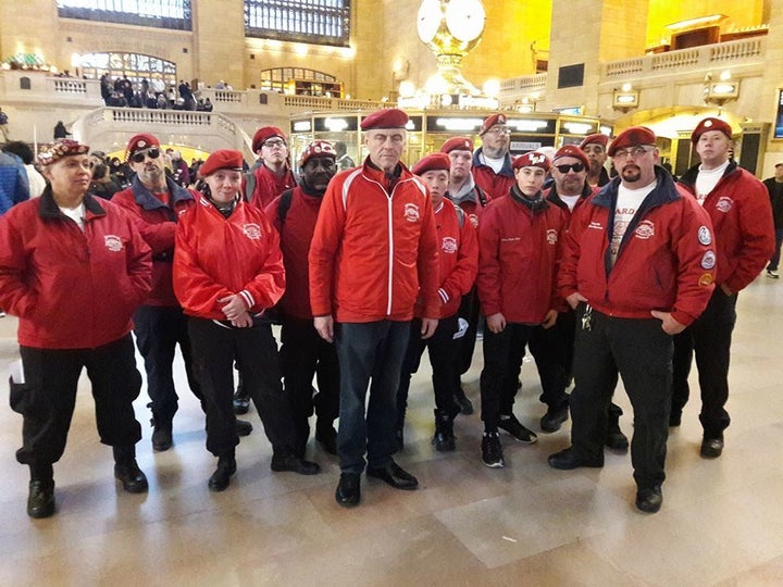 <p>Curtis Sliwa and The Gaurdian Angels. Photo provided by Keith E. Pratt</p>