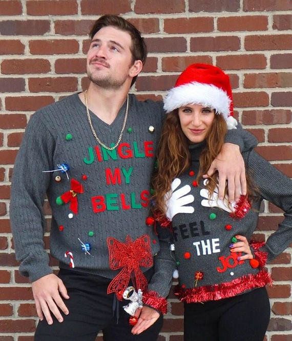 18 Ugly Christmas Sweaters For Couples That Are So Corny They're Cute ...