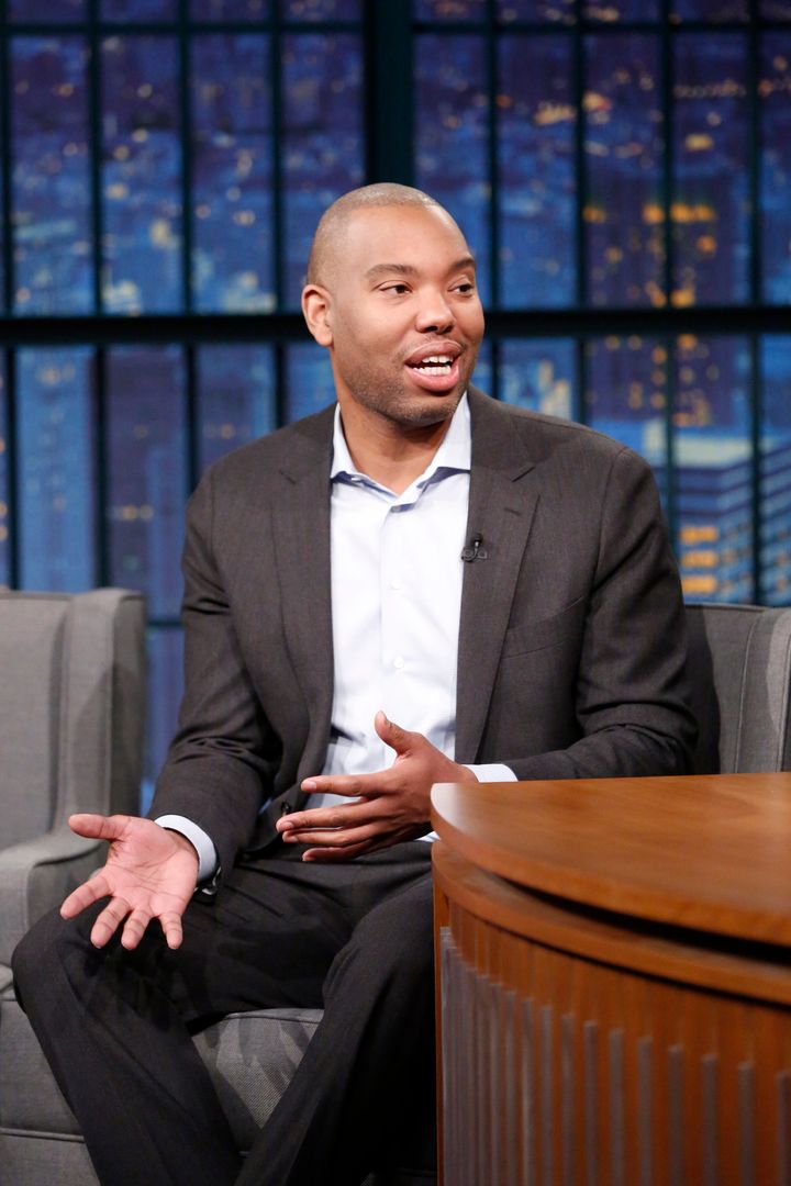 Journalist Ta-Nehisi Coates during a Jan. 24 interview on "Late Night with Seth Meyers."